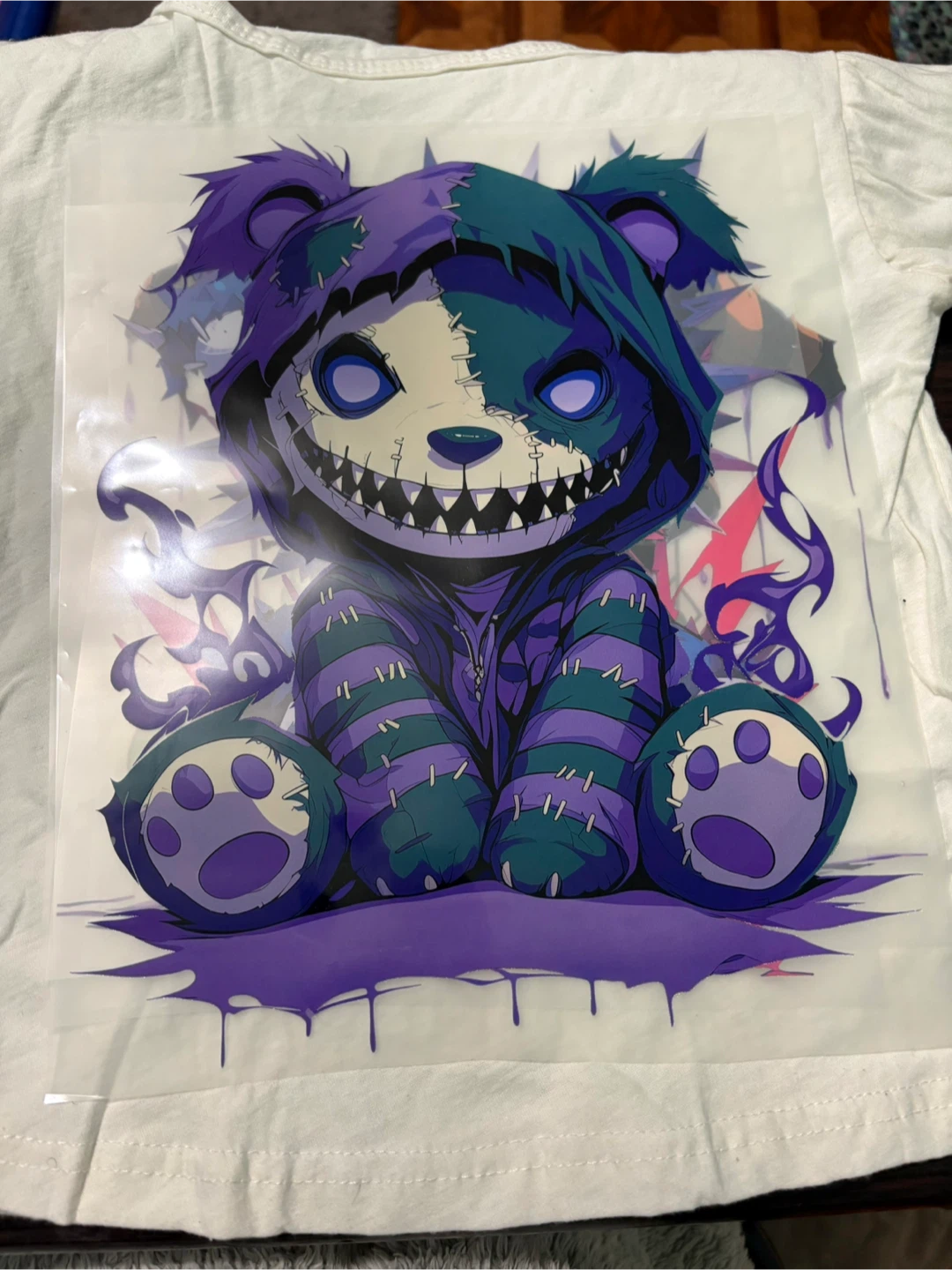 Creepy Teddy Bear Graphic T-Shirt