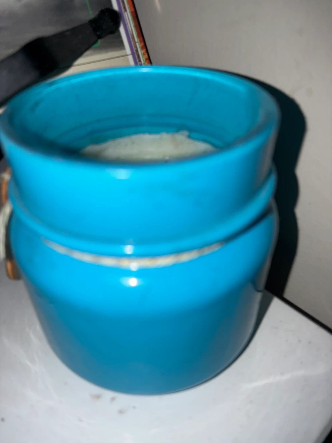 Blue Ceramic Jar candle