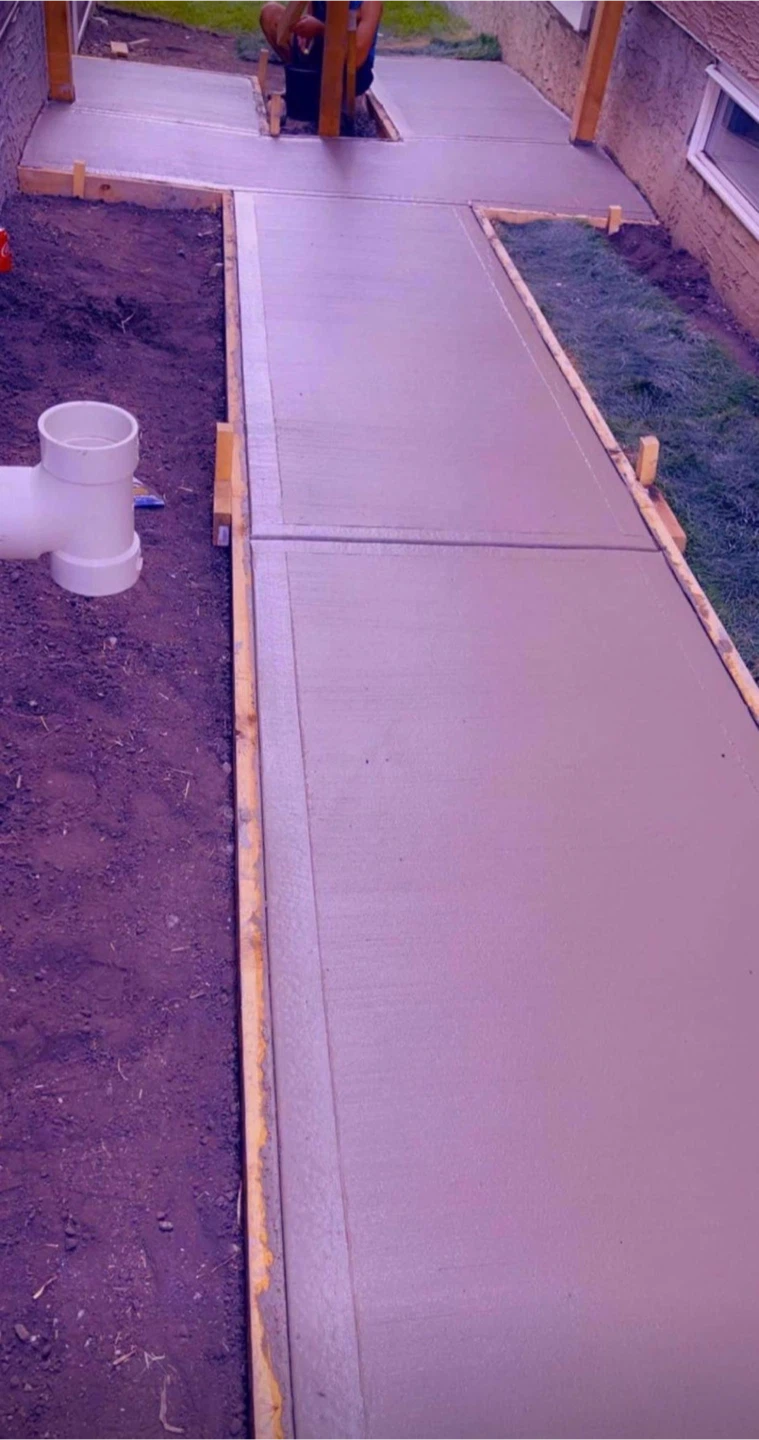 Freshly Poured Concrete Sidewalk - photo 5
