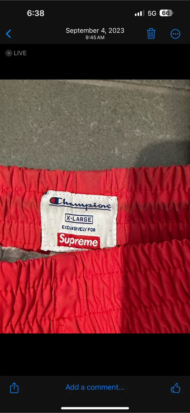 Champion x Supreme Track Pants like new X-Large - photo 3