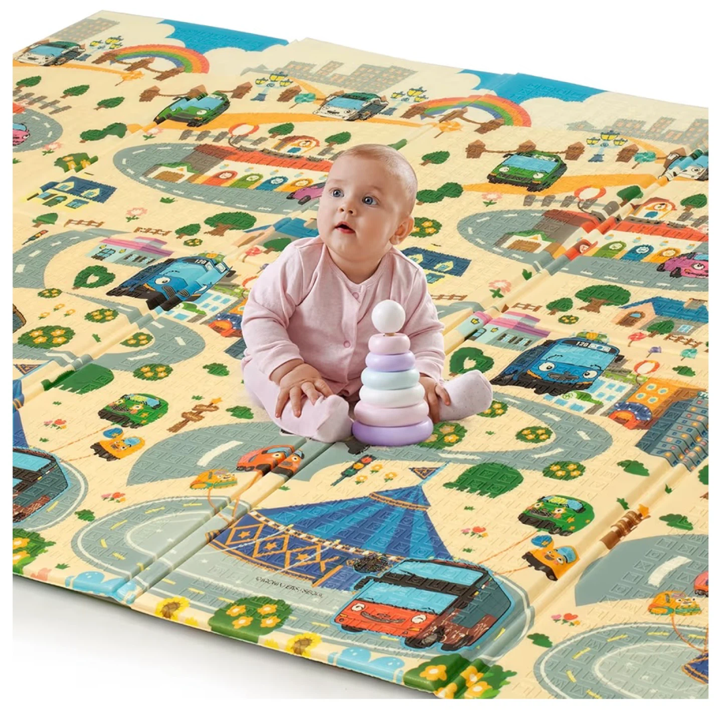 LuvLap Wild Wood Floor Mat Play Mat 6'5" x 4'10" - photo 4