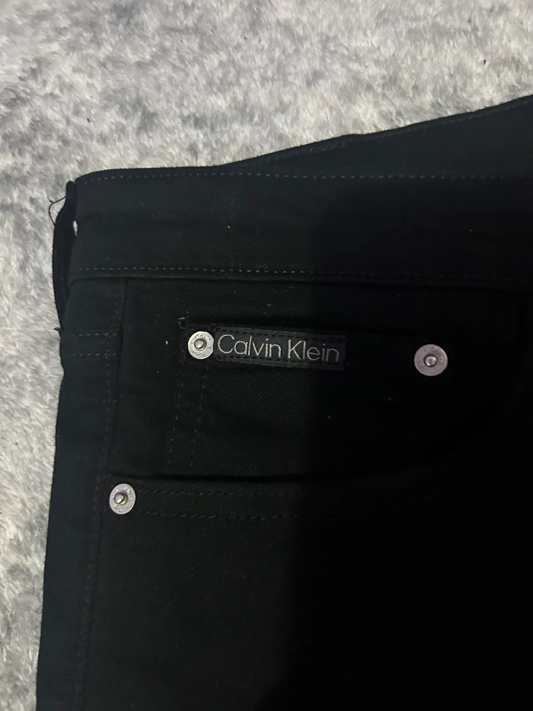 Calvin Klein Jeans Slim Fit Black Pants W33L34 - photo 2