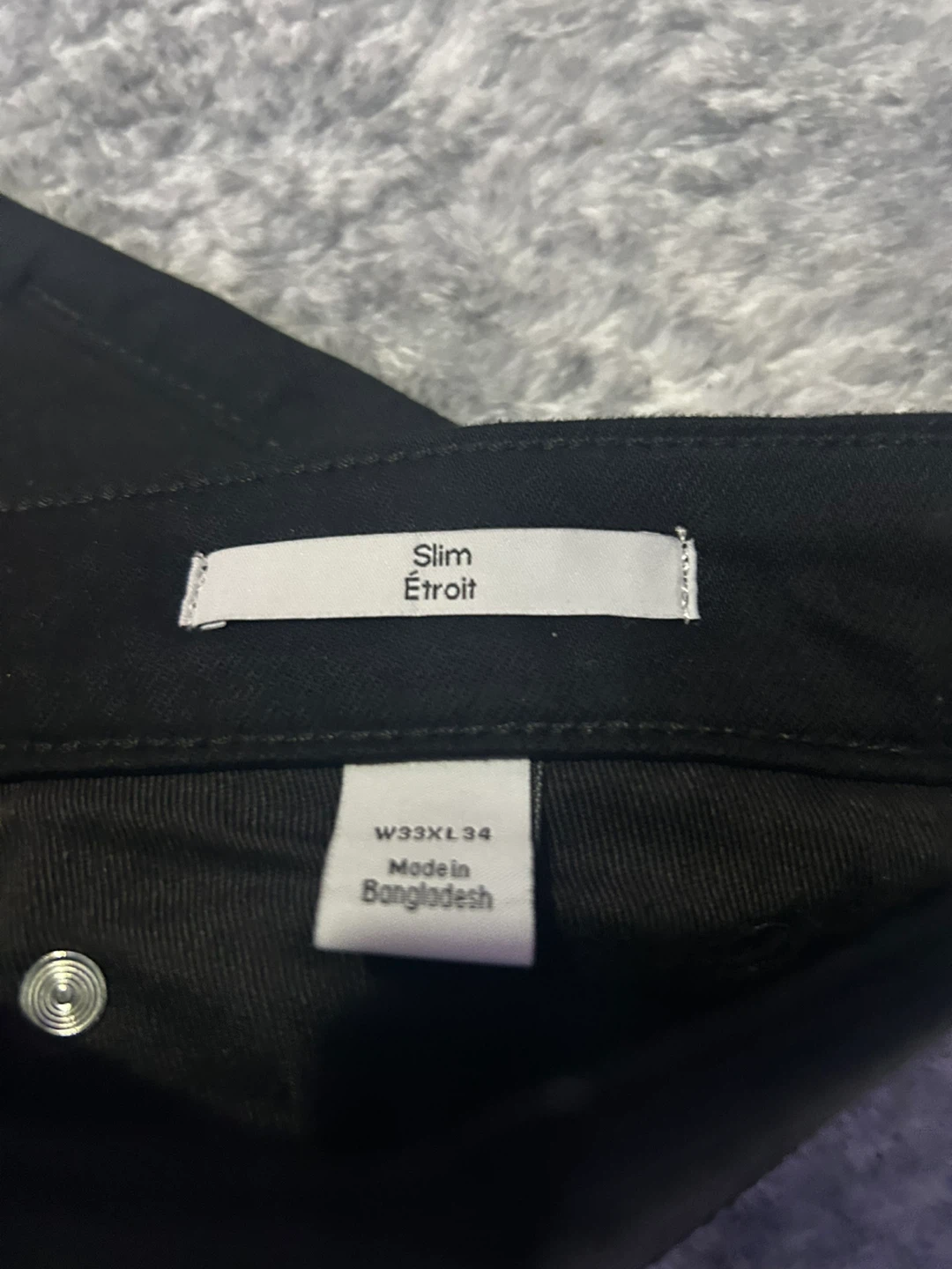 Calvin Klein Jeans Slim Fit Black Pants W33L34 - photo 3