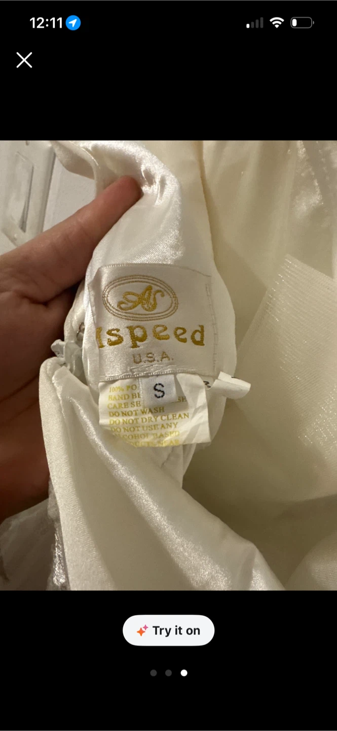 Atspeed Wedding Dress - White - Size S - photo 3