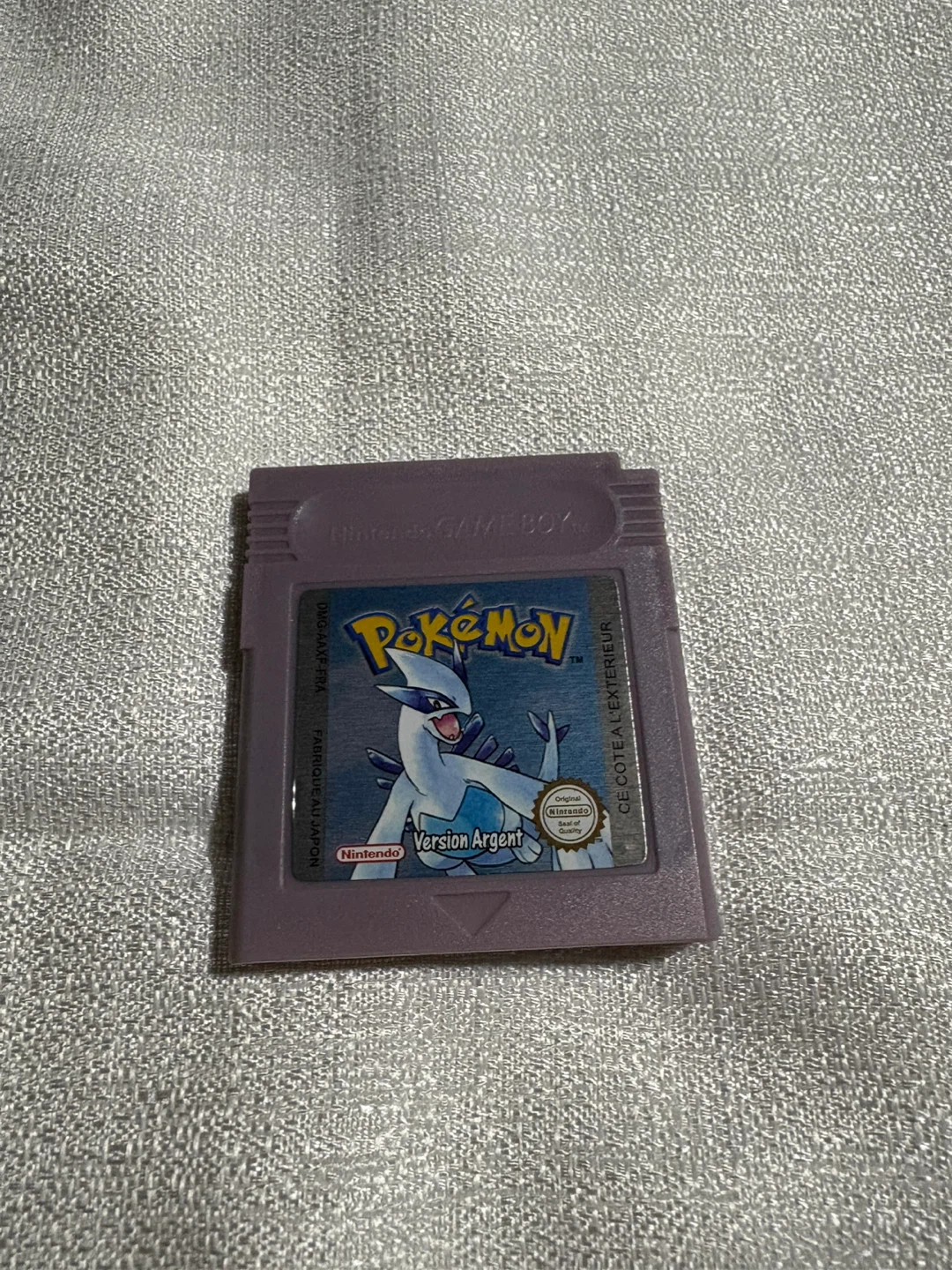 Pokemon Version Argent Game Boy Game Cartridge
