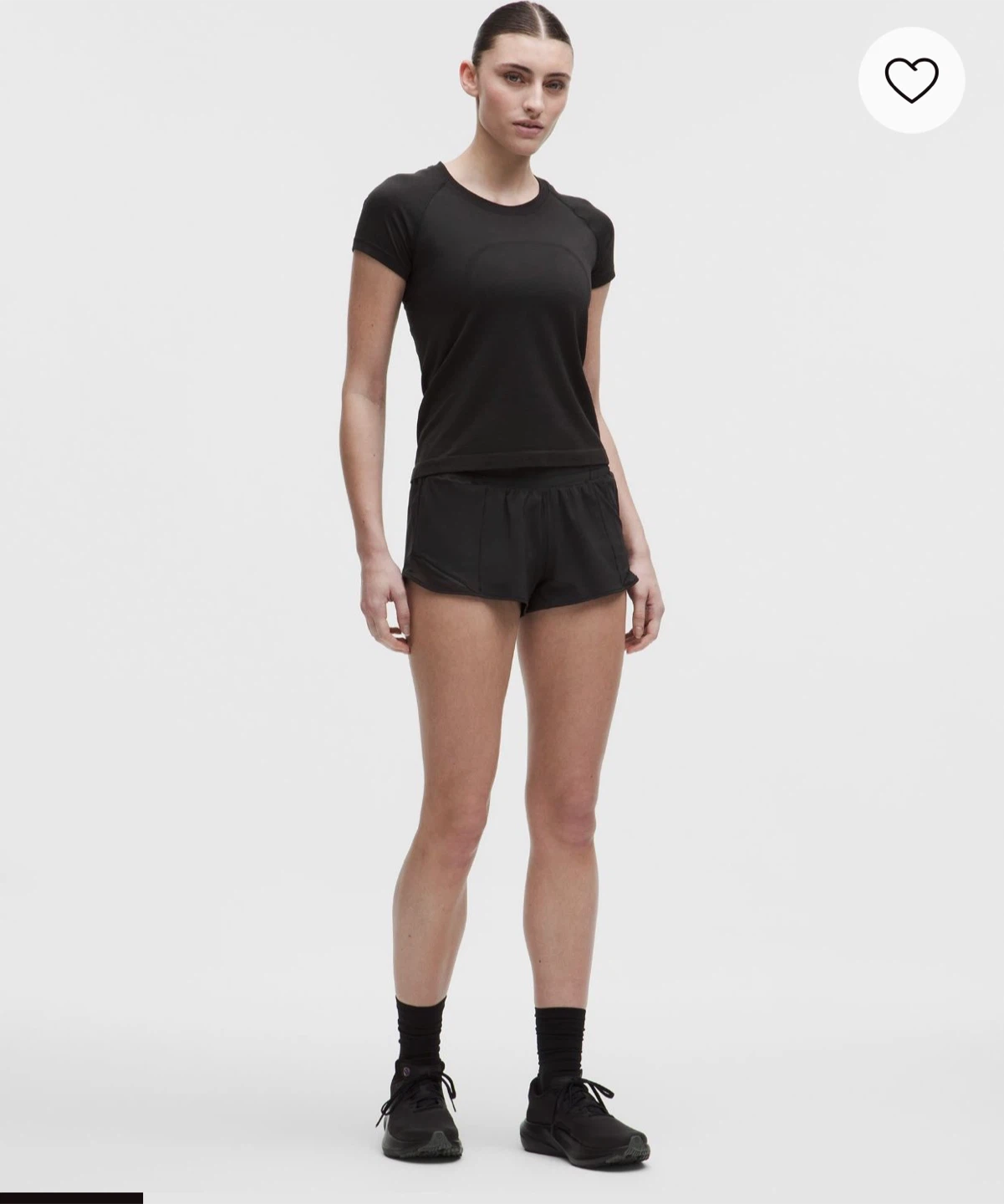 Lululemon Black Hotty Hot Low-Rise Lined Short 2.5” - 12