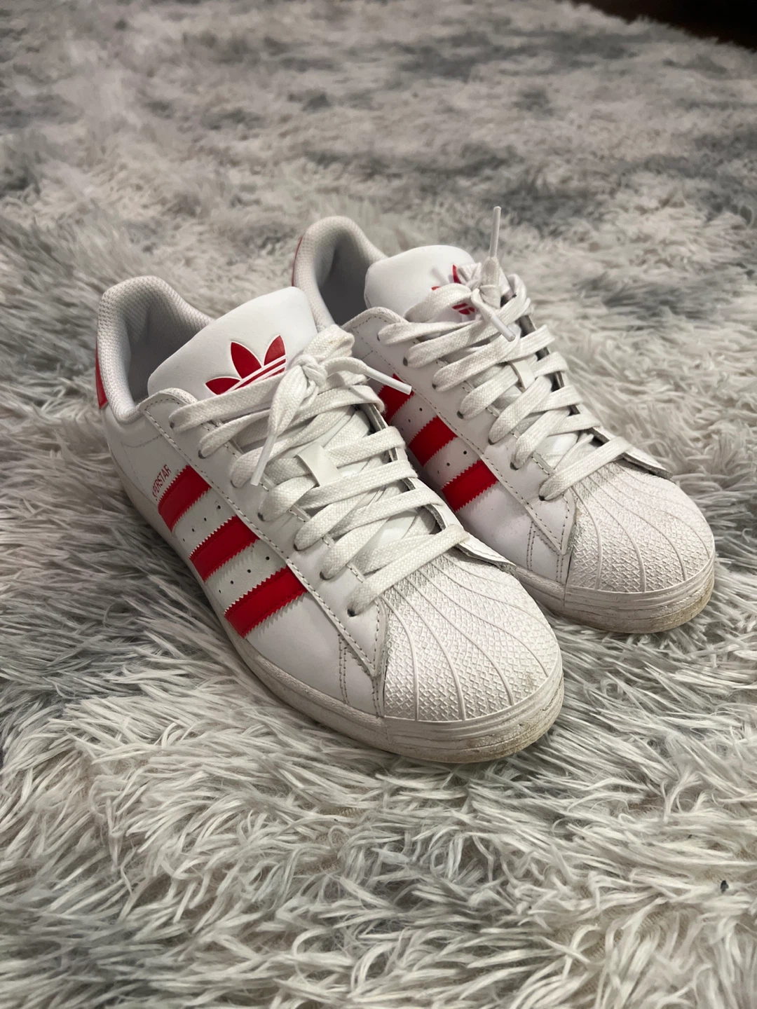 Adidas Superstar White Red Sneakers