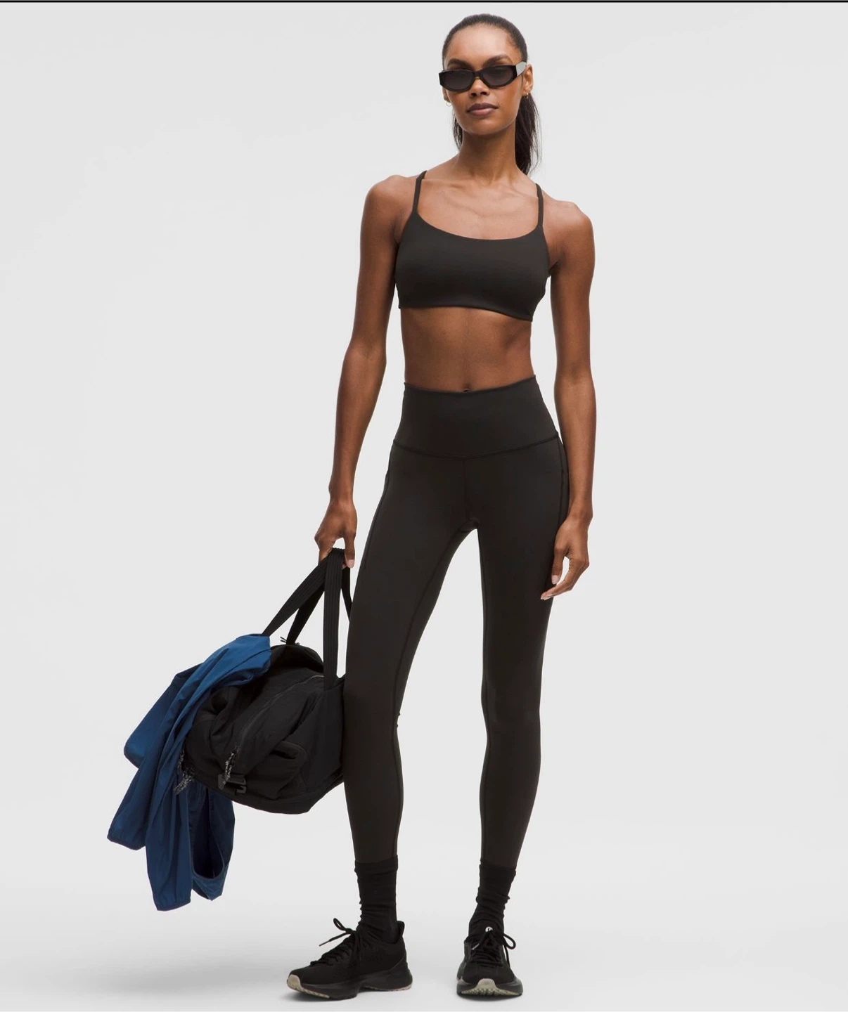 Lululemon Black Wunder Train High-Rise Tight with Pockets 25”