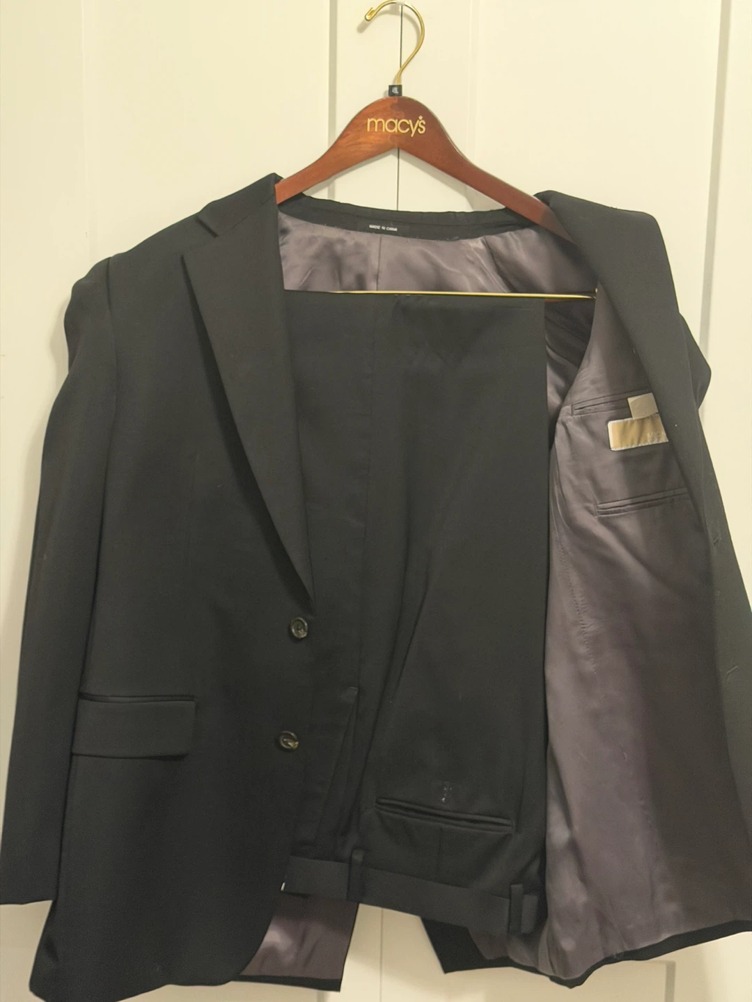 Michael Kors Men's Wool Suit - Black