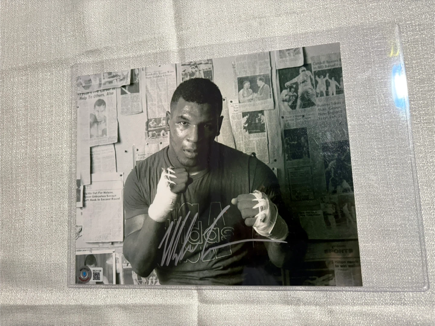 Mike Tyson Autographed Photo with Beckett Authentication