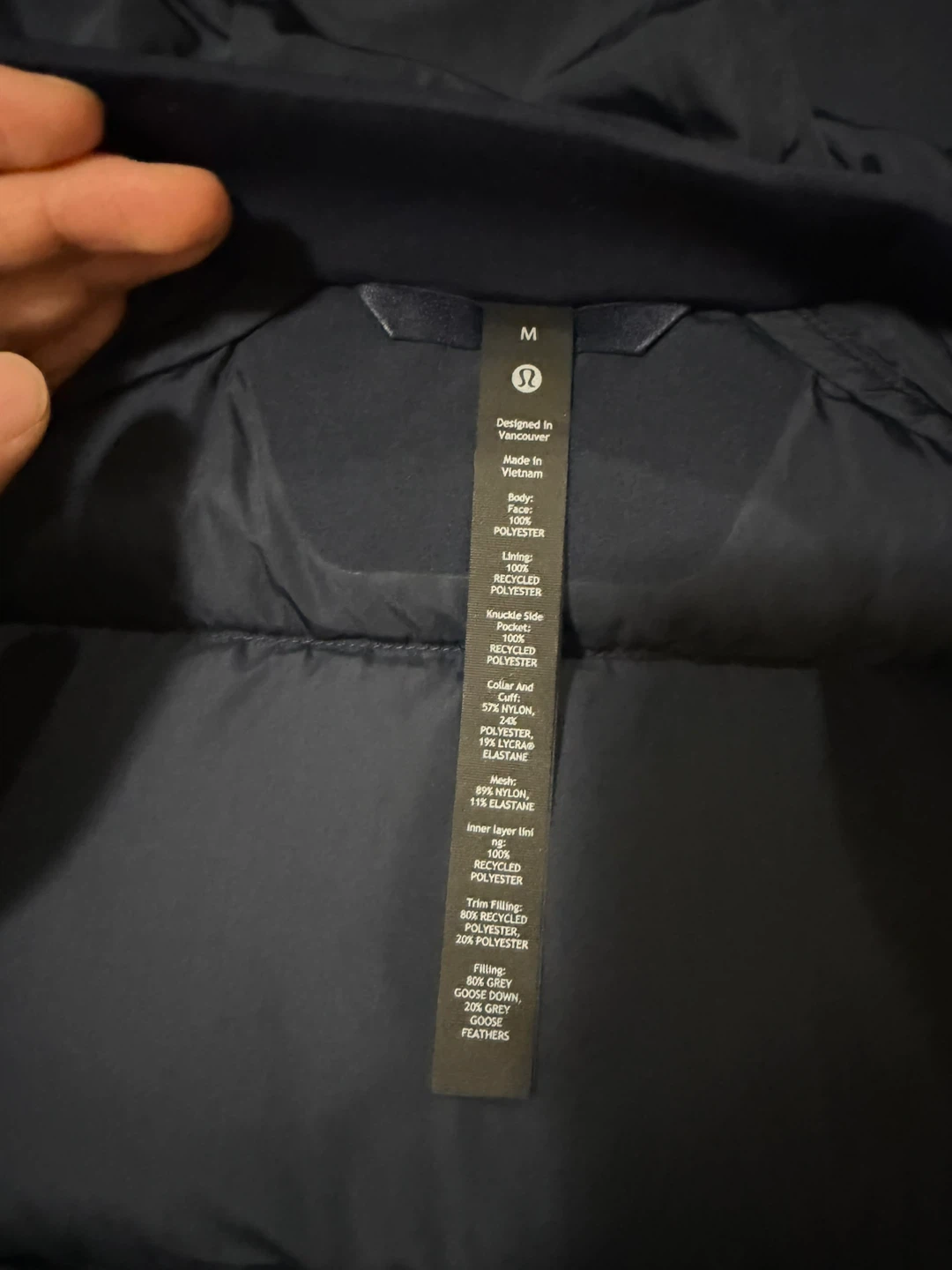 Lululemon Wonder Puff Jacket Tech Canvas - Size M - photo 4
