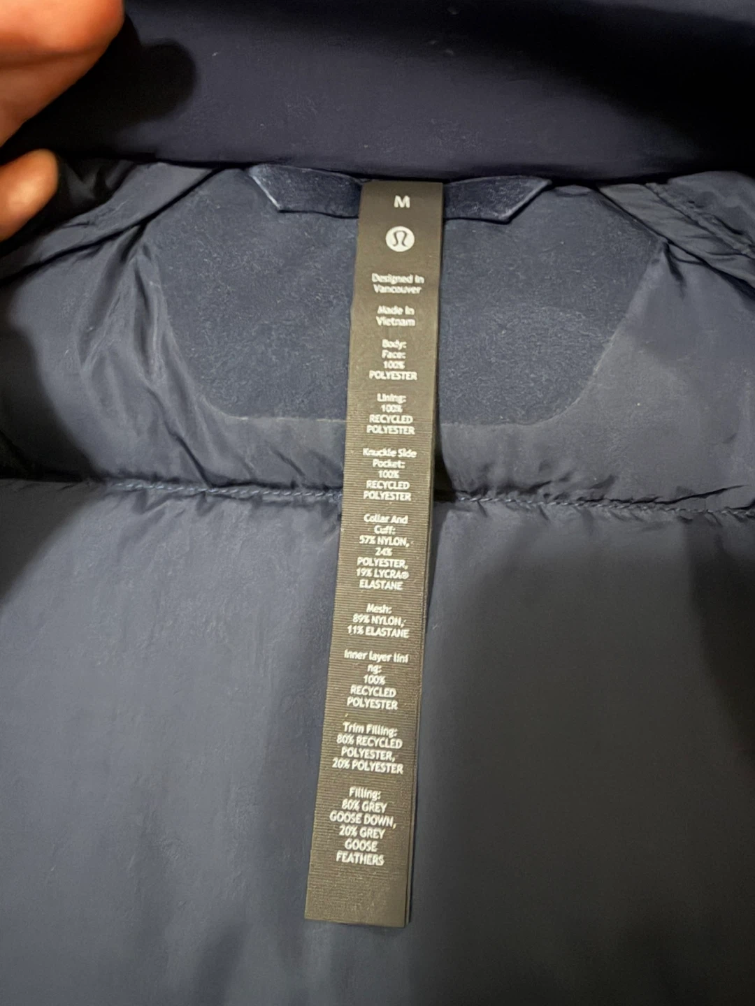 Lululemon Wonder Puff Jacket Tech Canvas - Size M - photo 3
