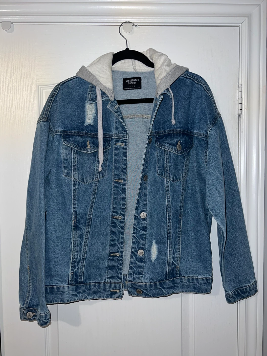 Denim Jacket with Hood