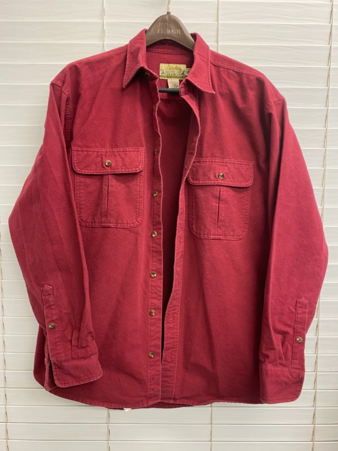 Vintage Cabela's Deerskin Chamois Button-Up Shirt - Tall Large - photo 2