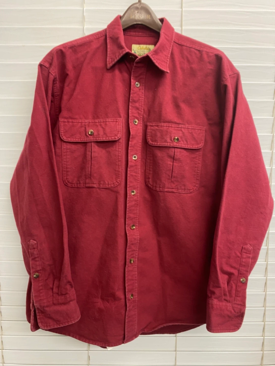 Vintage Cabela's Deerskin Chamois Button-Up Shirt - Tall Large