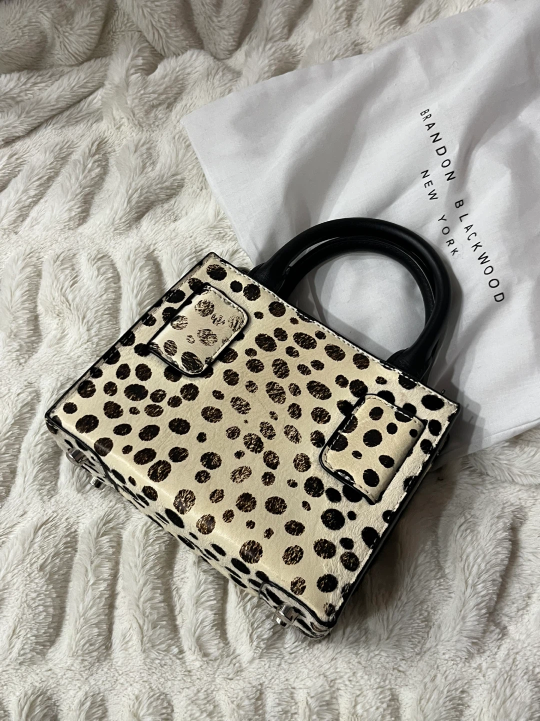 Mini Trunk Purse in Dalmation Print - photo 5