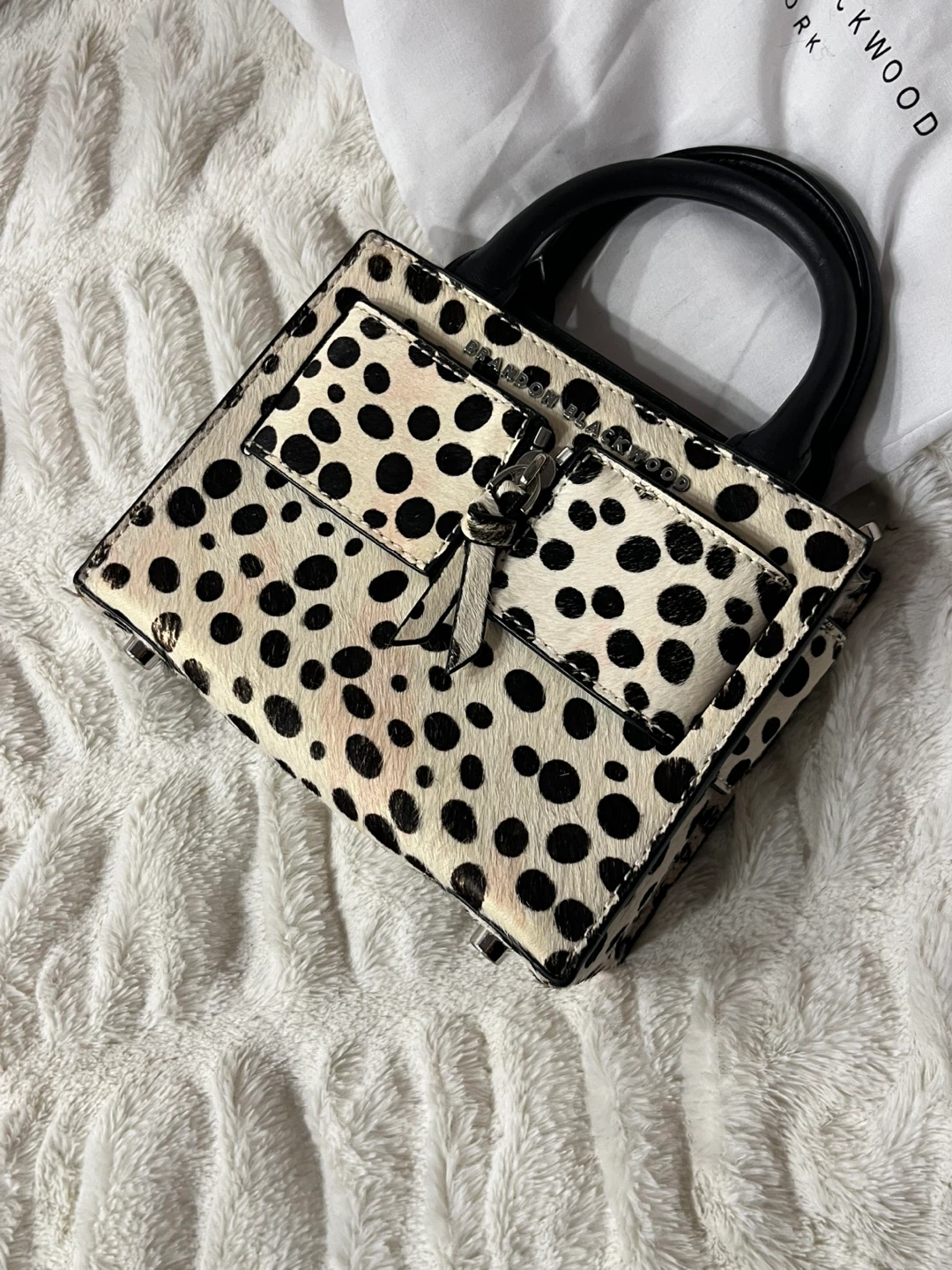 Mini Trunk Purse in Dalmation Print - photo 2