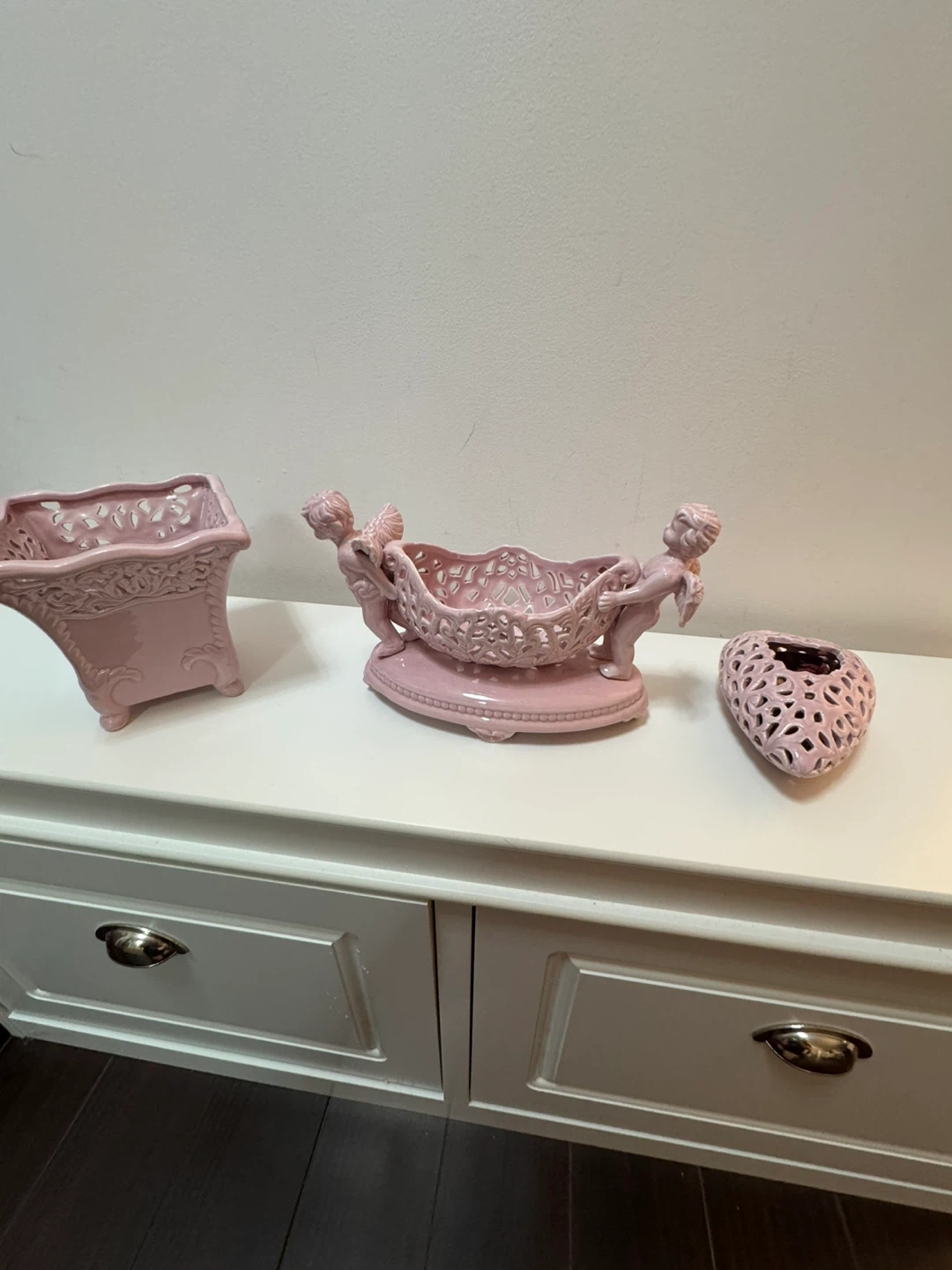 Pink Ceramic Decor Set