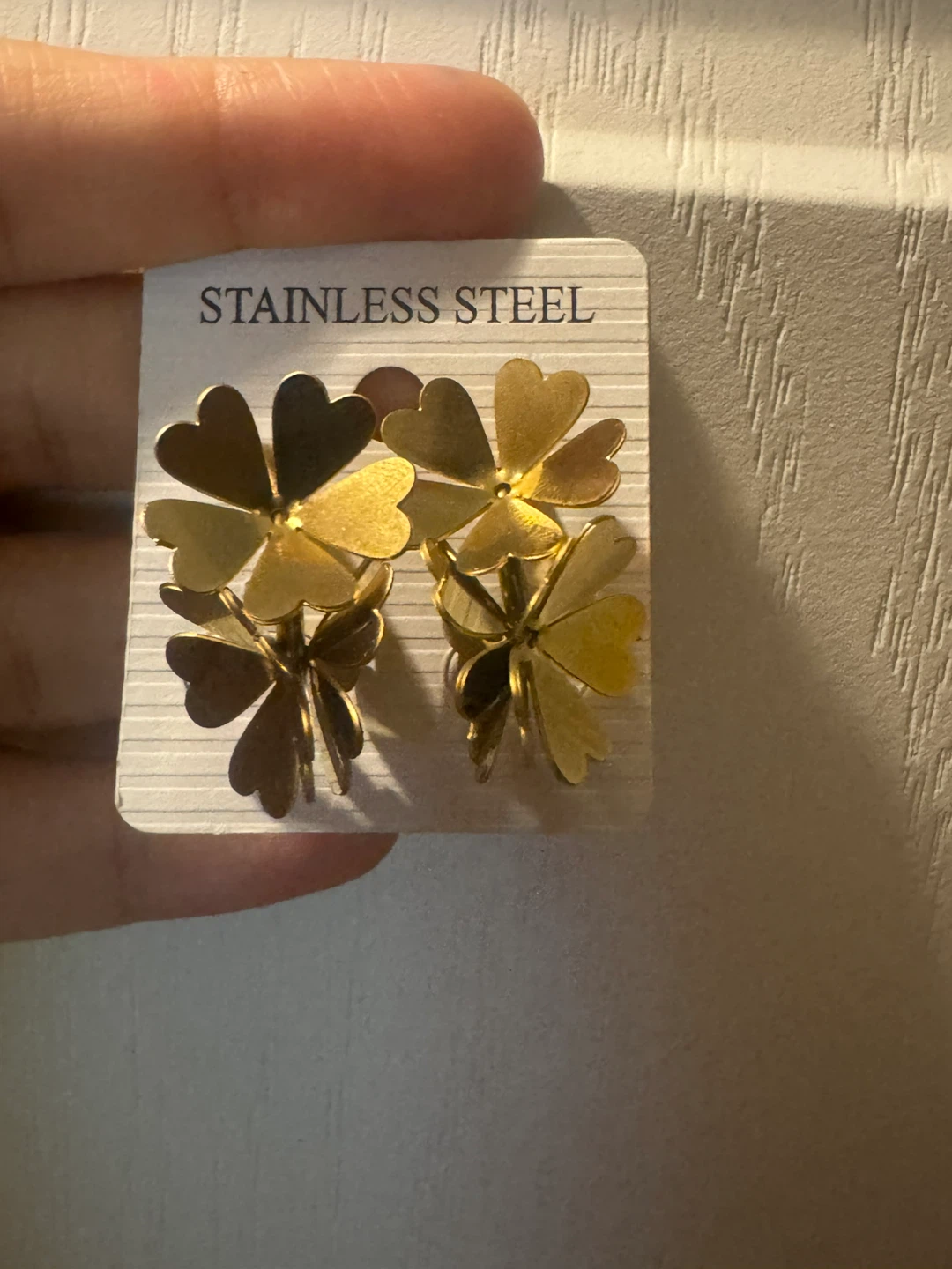 Stainless Steel Flower Earrings - photo 2