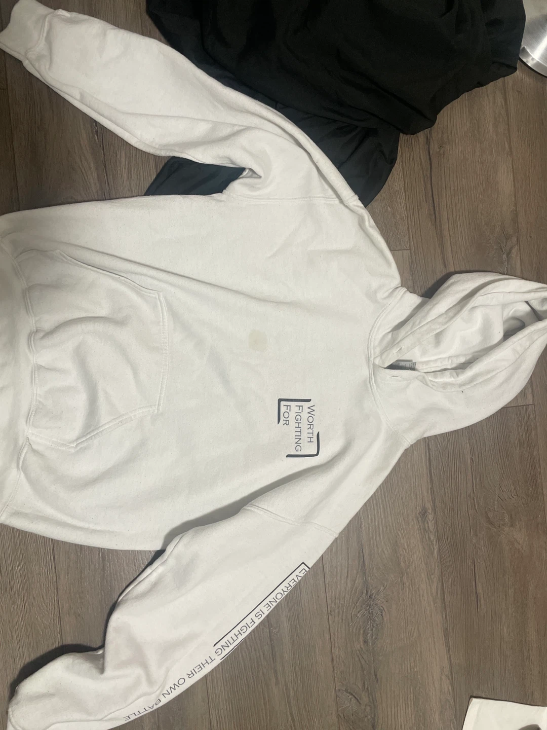 Gildan Heavy Blend White Hoodie - Size M