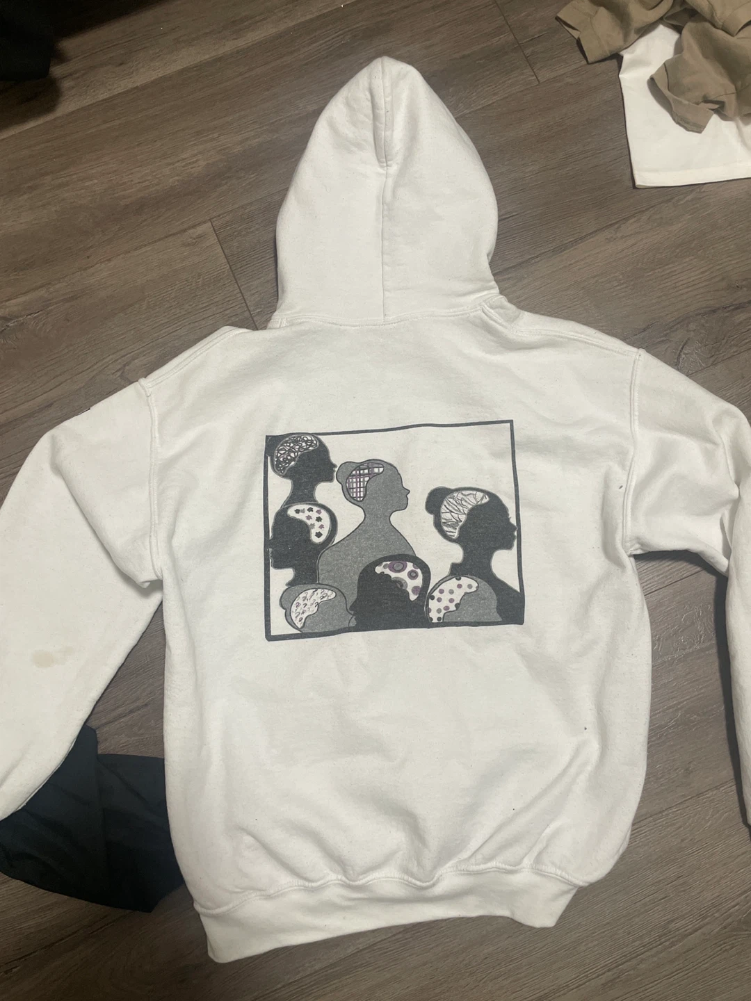Gildan Heavy Blend White Hoodie - Size M - photo 3
