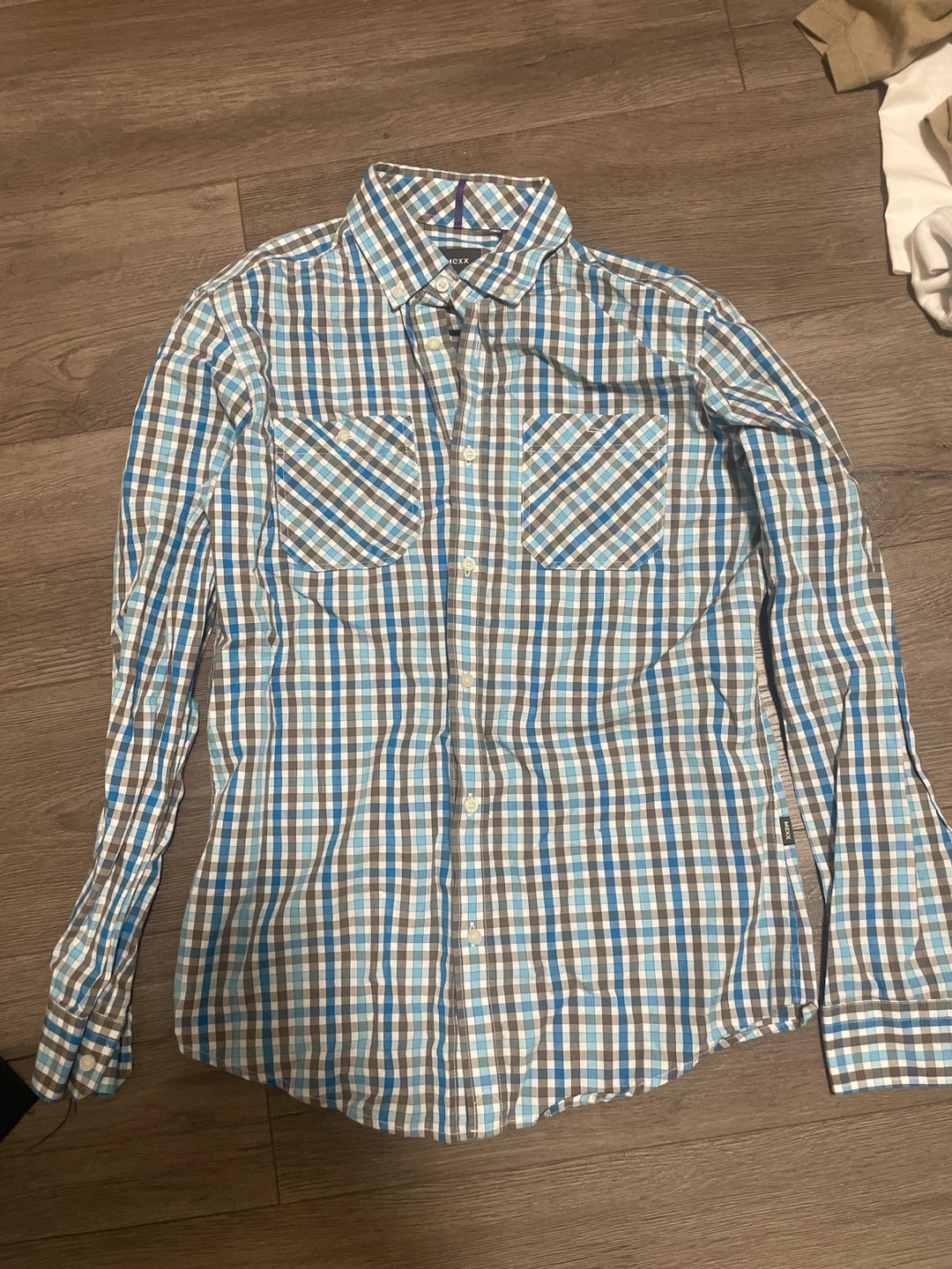 MEXX Semi-Slim Fit Plaid Button-Up Shirt - XS