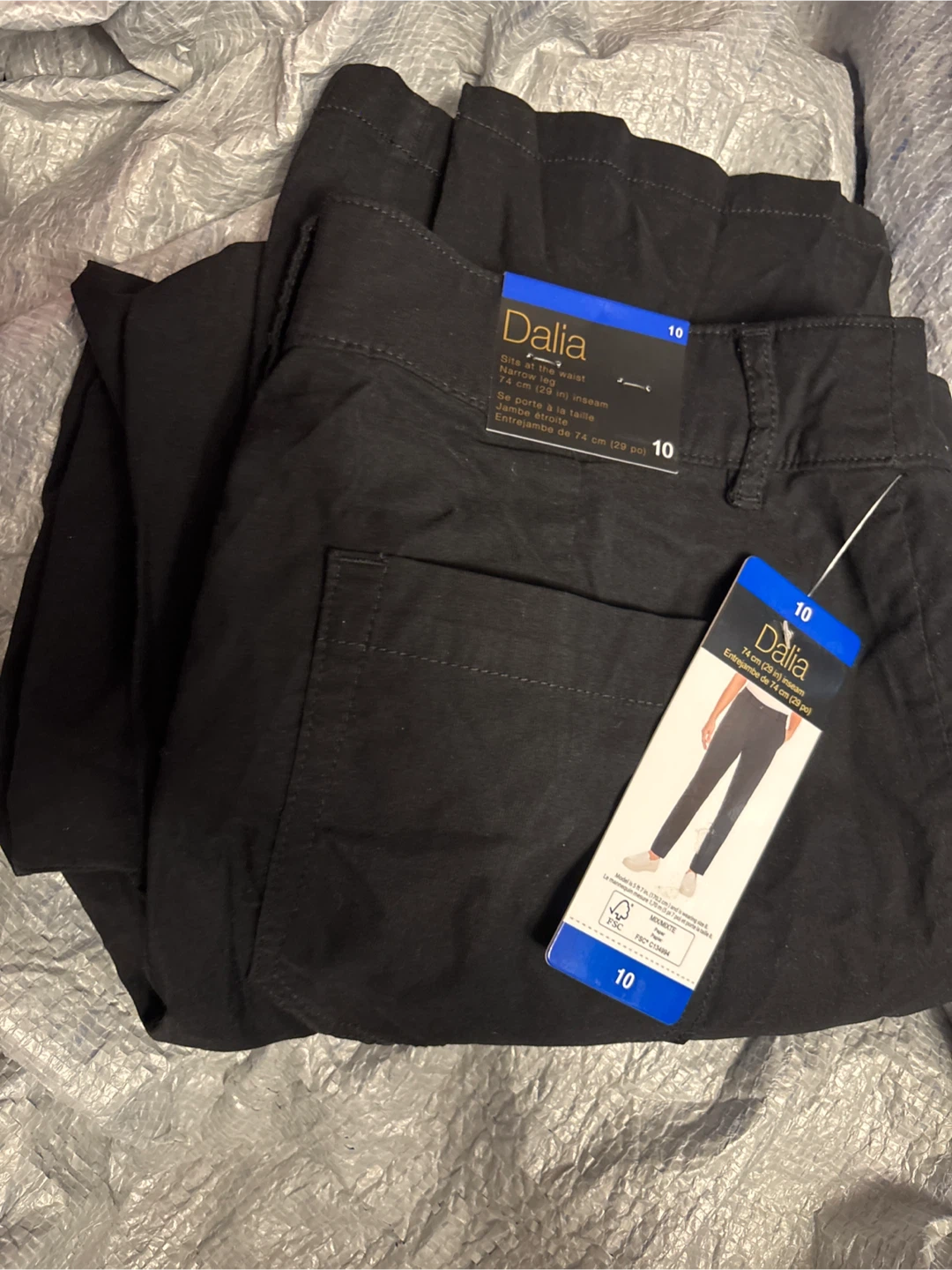 Dalia Black Pants Size 10
