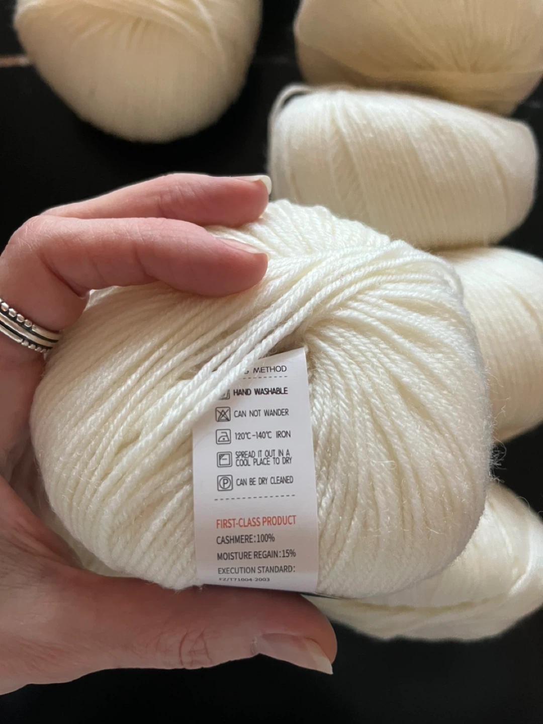 100% Cashmere Yarn - Off White - photo 2