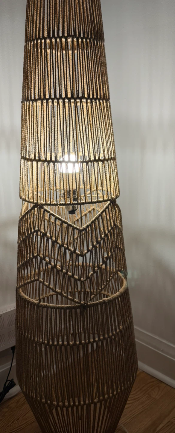 Woven Rope Floor Lamp - photo 2