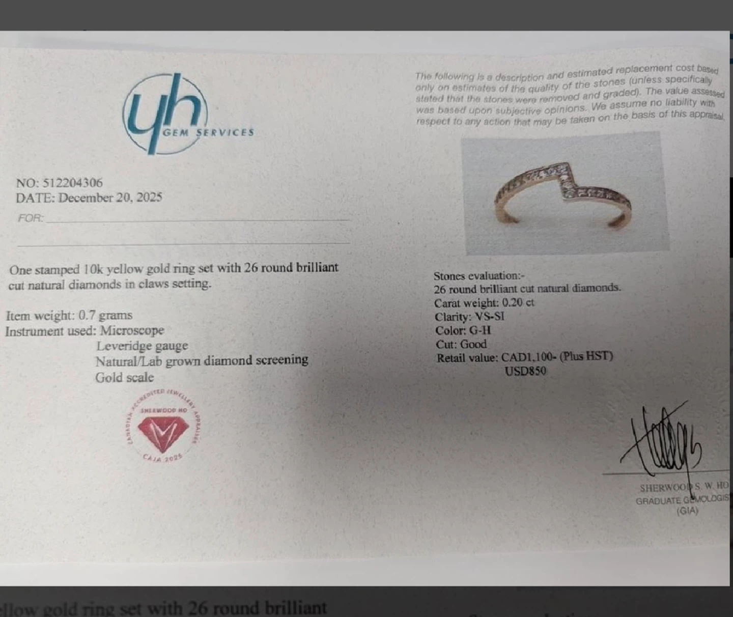 Natural Diamond Ring - photo 2