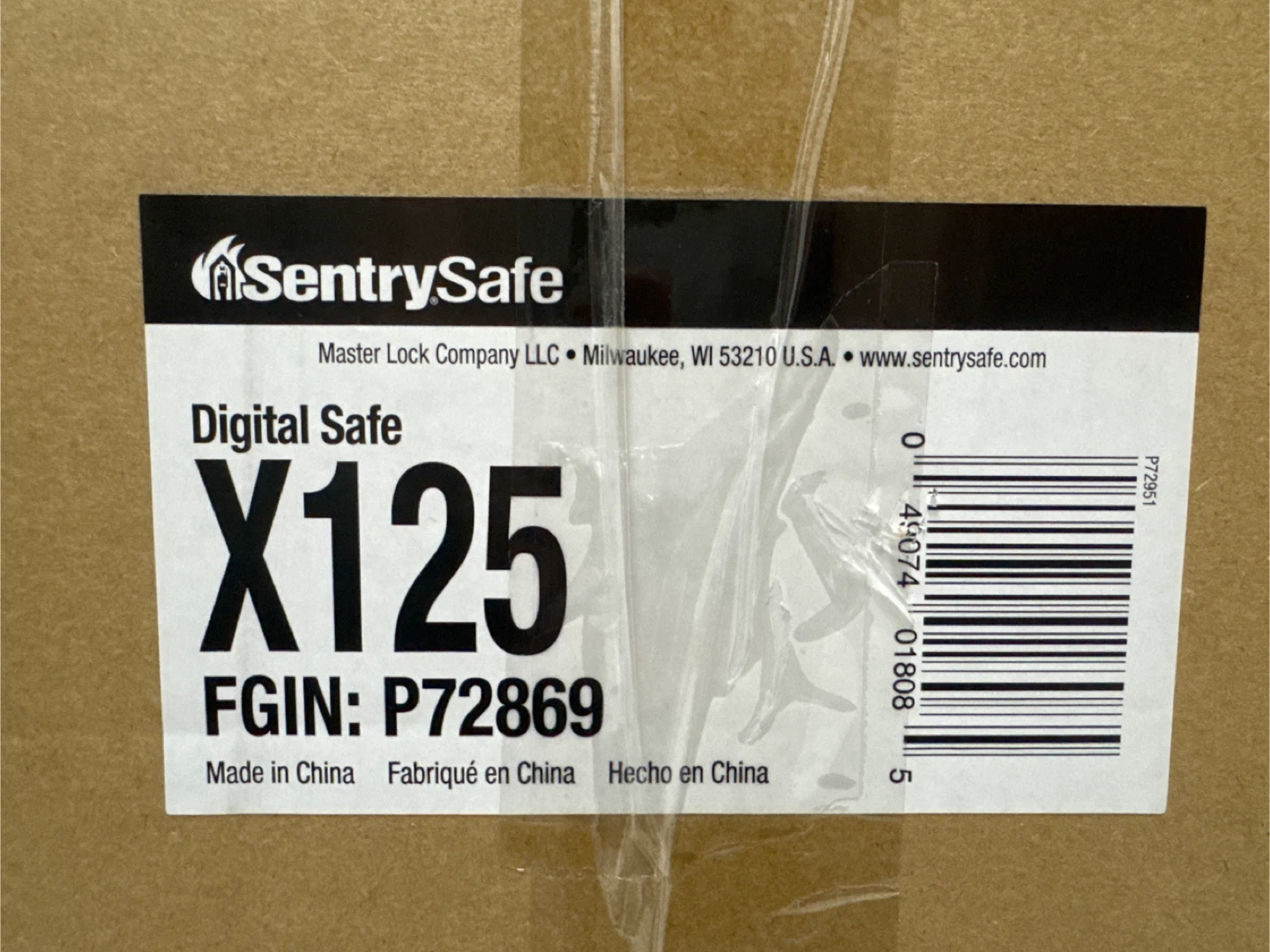 SentrySafe X125 Security Safe with Digital Keypad - photo 2