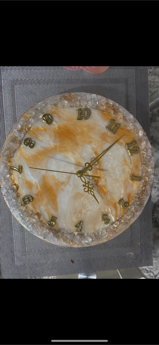Handmade Resin Clock