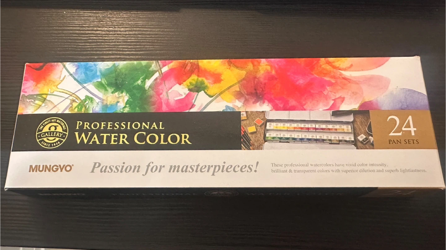Mungyo Professional Water Color 24 Pan Set