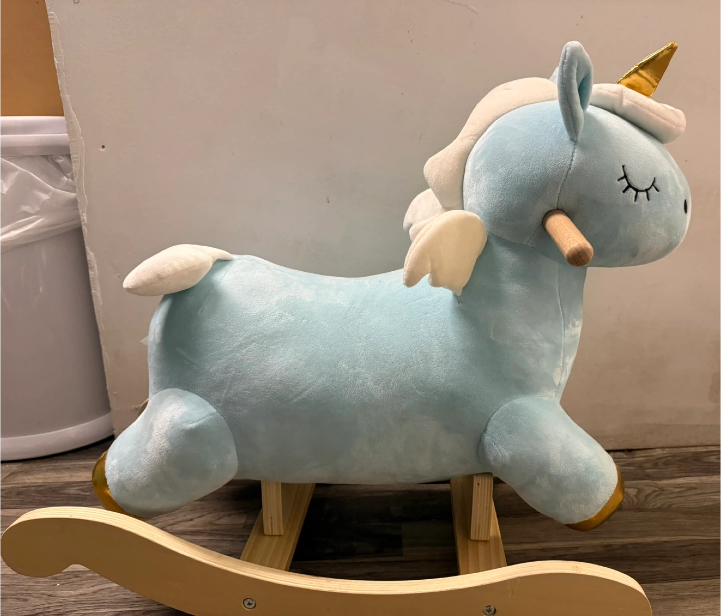 Plush Unicorn Rocking Horse