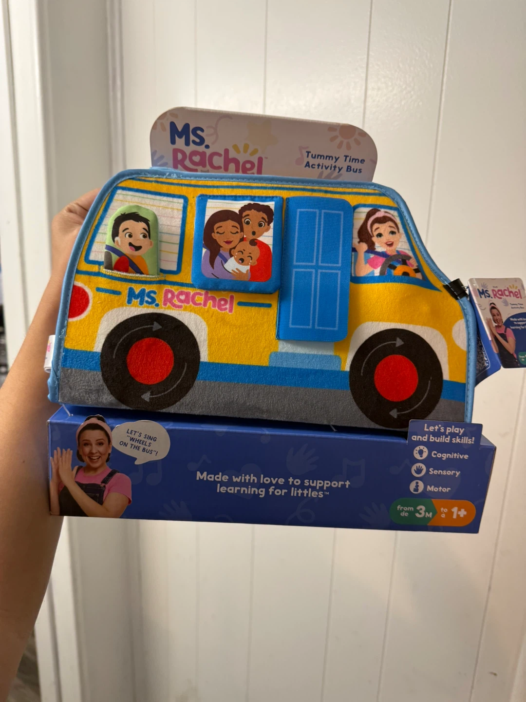 Ms. Rachel Tummy Time Activity Bus Toy