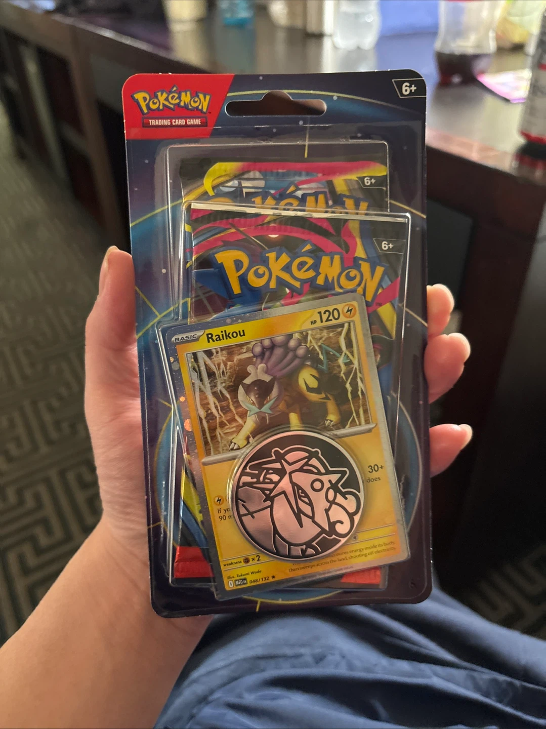 Pokemon Trading Card Pack with Raikou Card