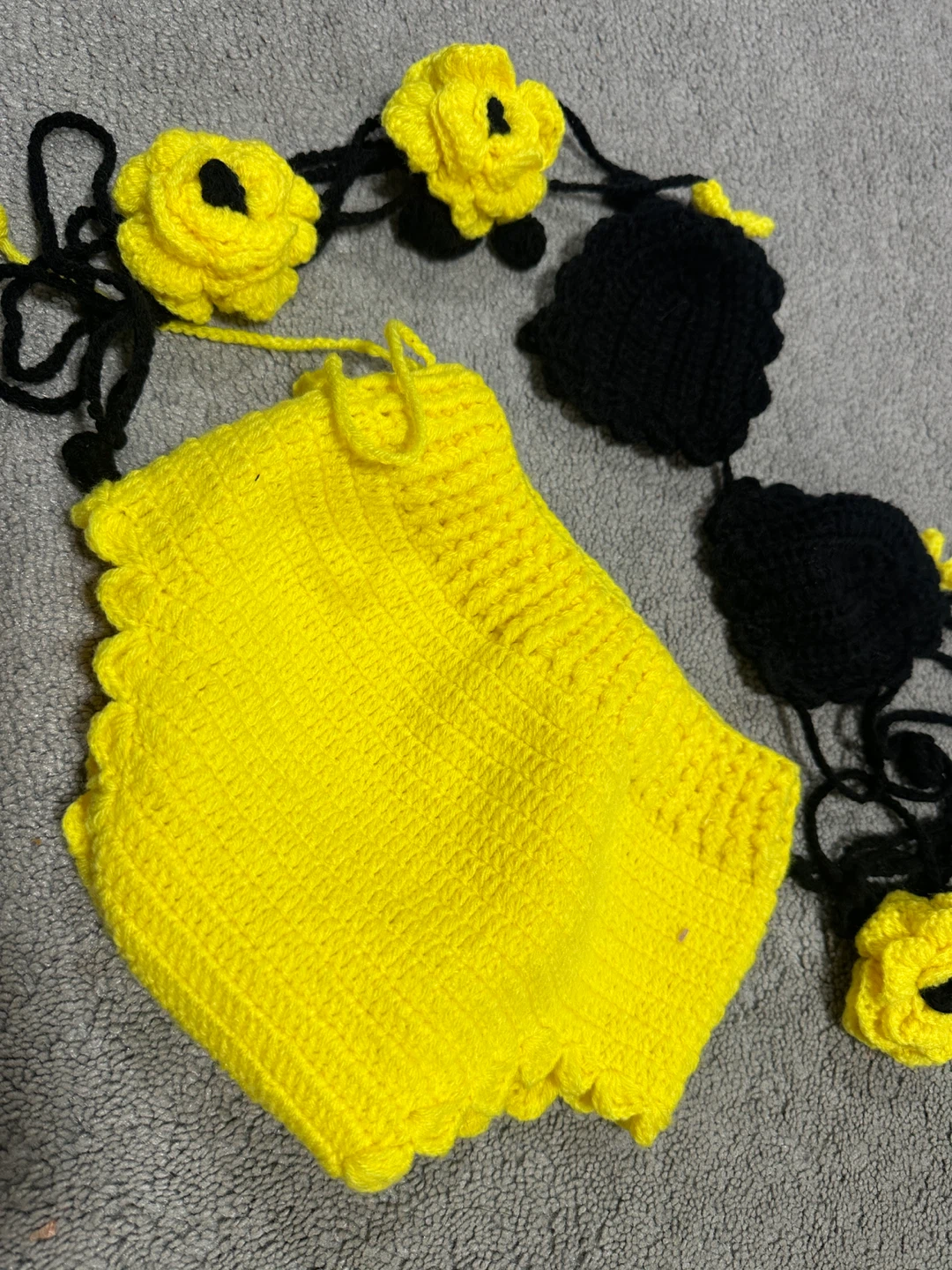 Handmade Crochet Bee Costume Set - photo 4