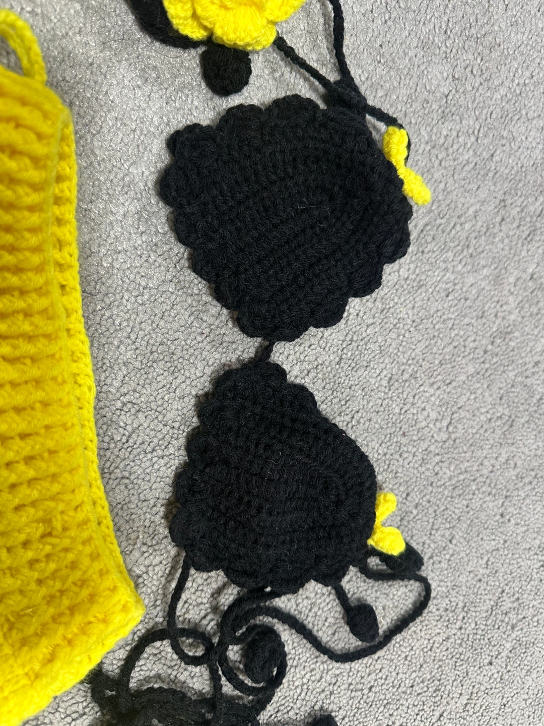 Handmade Crochet Bee Costume Set - photo 2
