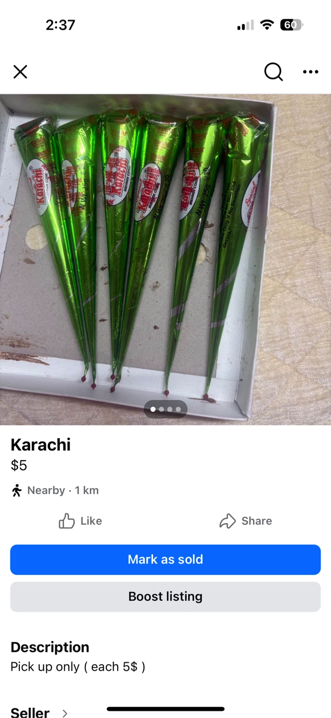 Karachi Mehndi Cones - Pack of 5