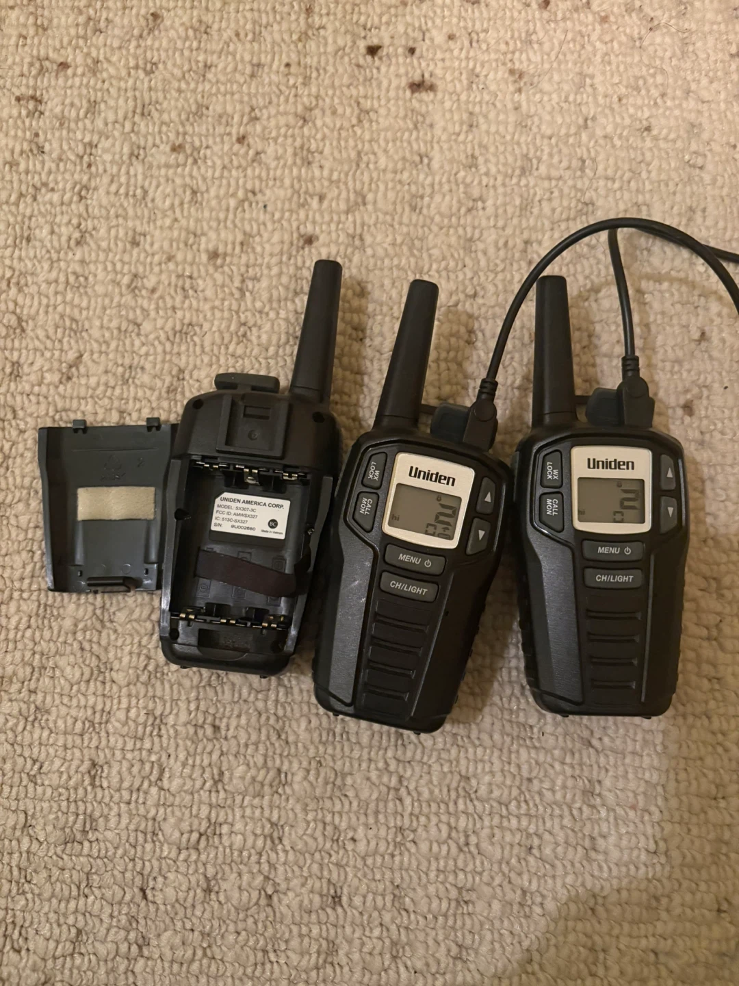 Uniden SX307-30 Two-Way Radios (Set of 3)