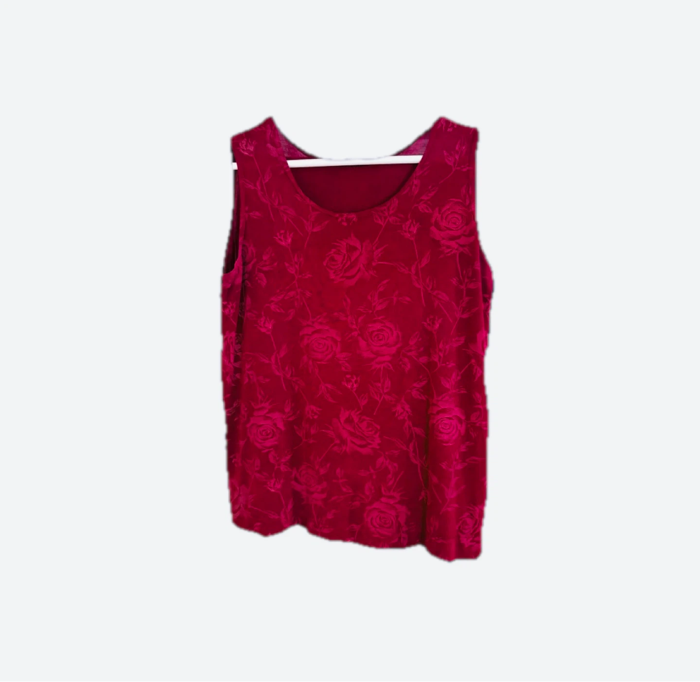 Women's Rose Print Tank Top