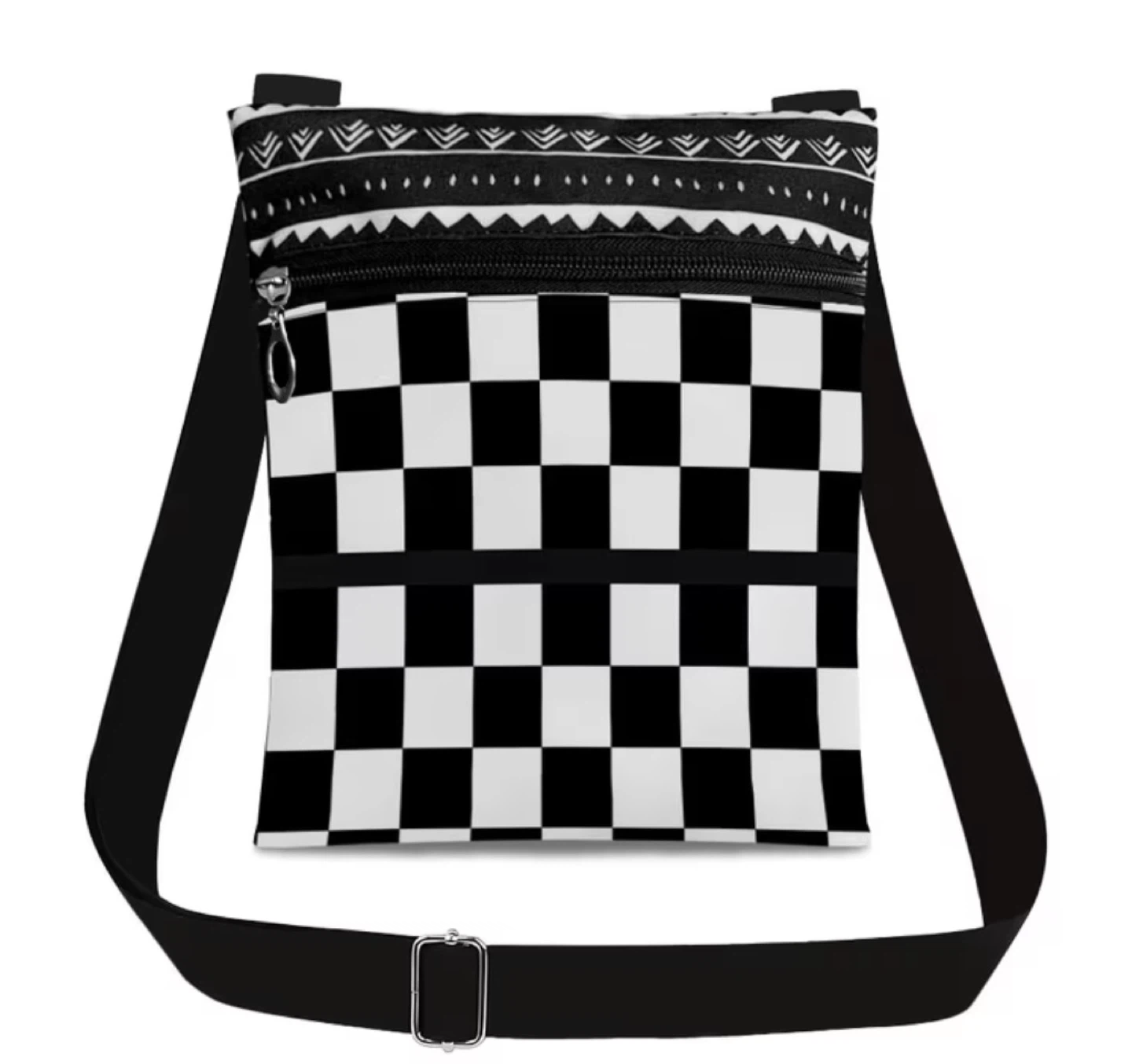 Checkerboard Crossbody Bag - photo 4