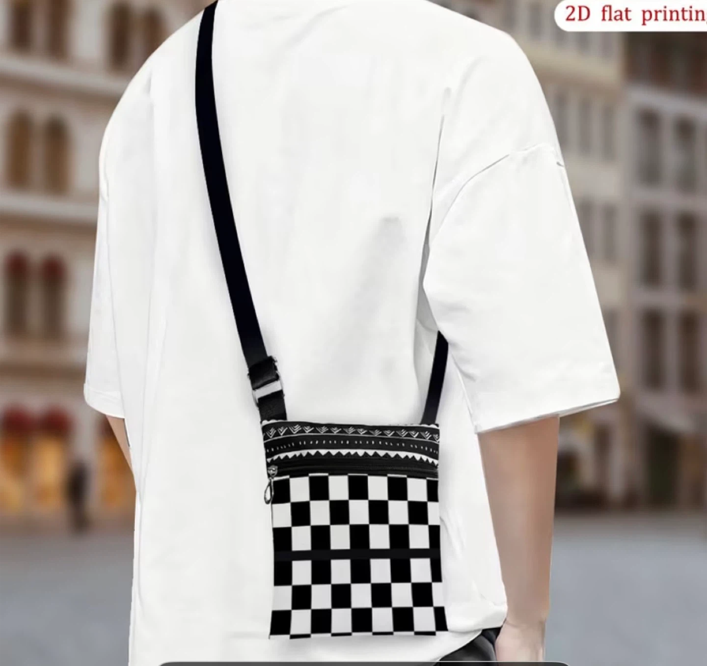 Checkerboard Crossbody Bag