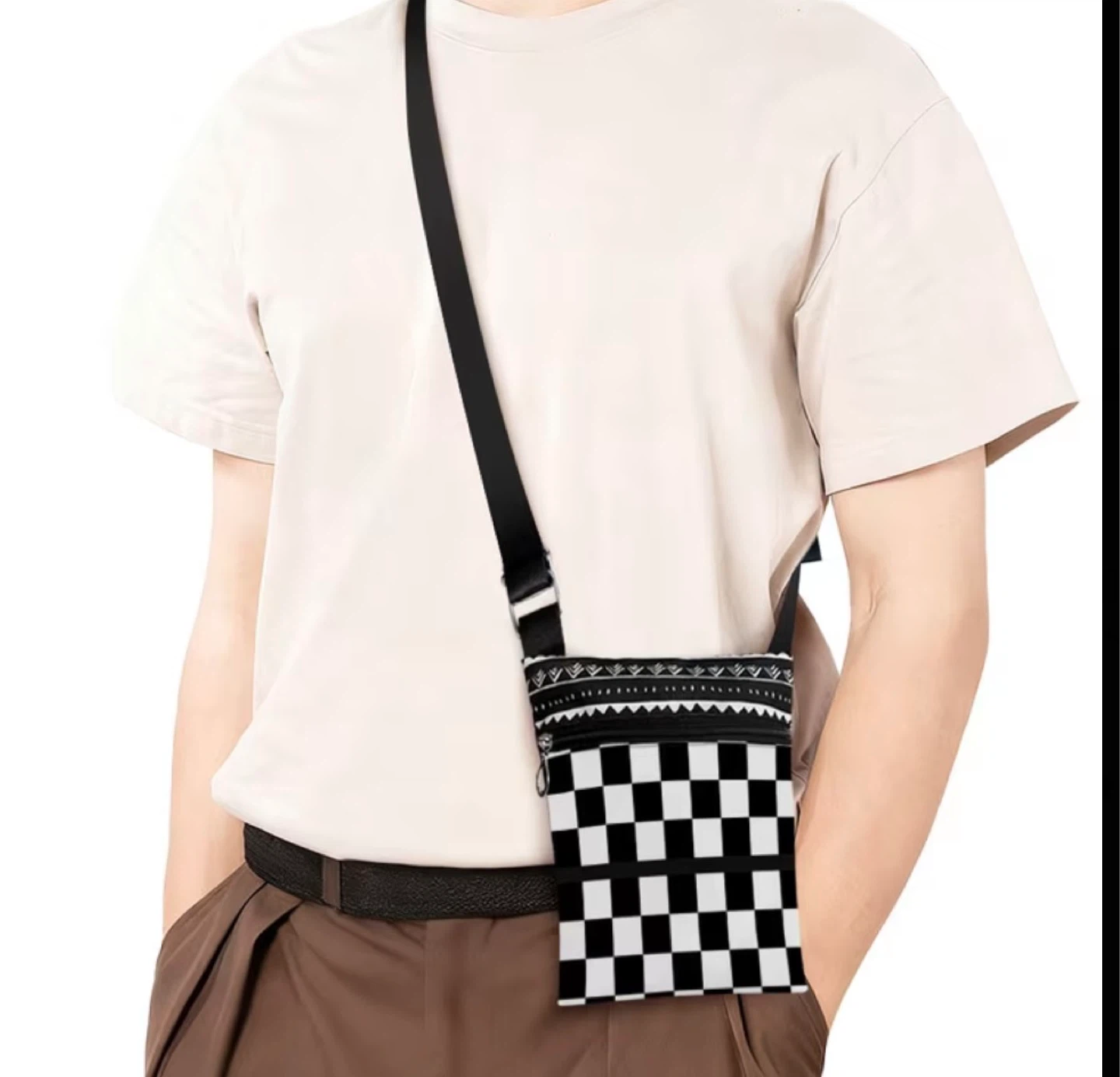 Checkerboard Crossbody Bag - photo 2