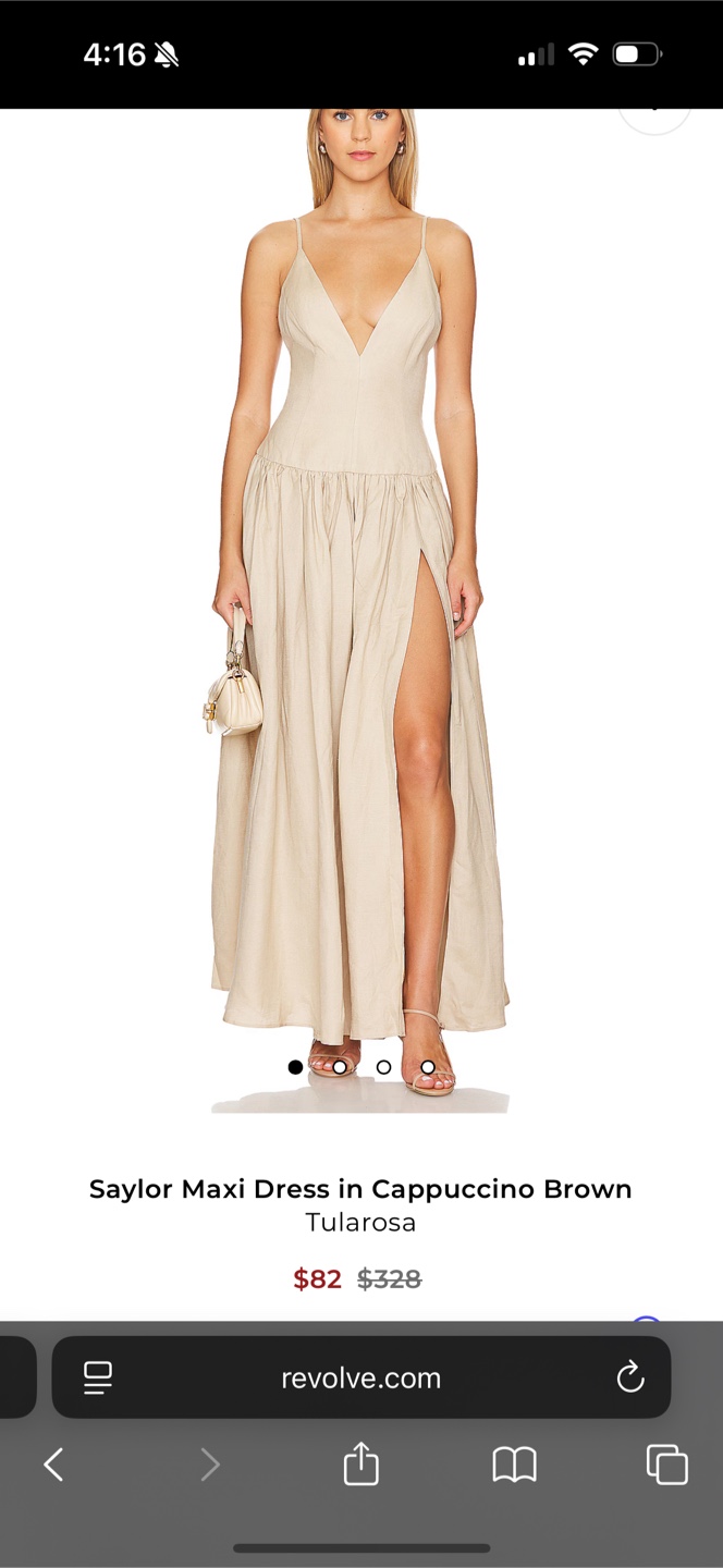 Tularosa Saylor Maxi Dress in Cappuccino Brown