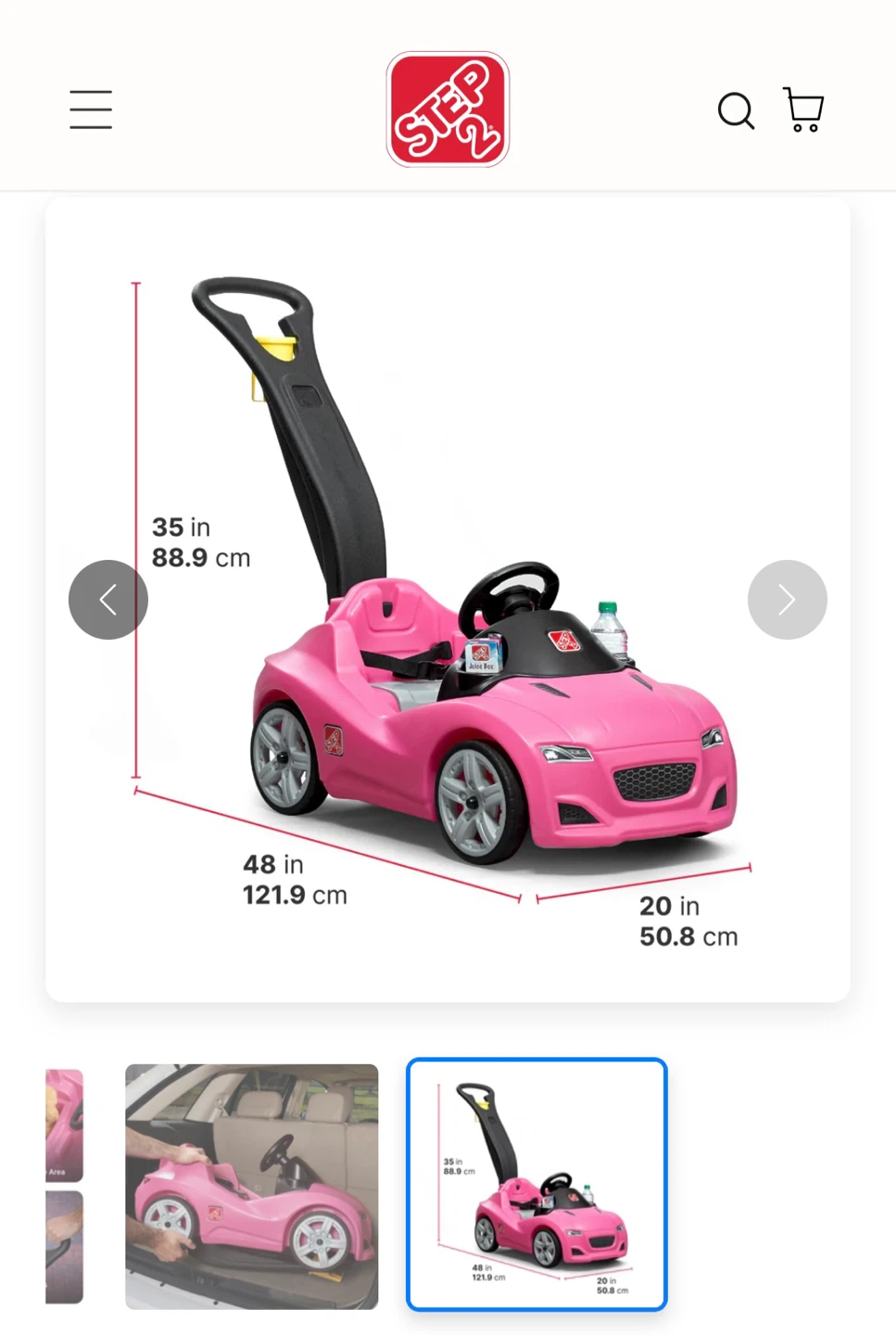 (Brand NEW) Step2 Whisper Ride II Push Car - Pink - photo 2