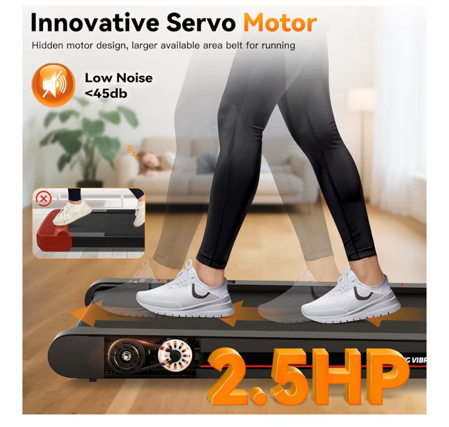 Sperax 4 in 1 Walking Vibration Pad Treadmill - photo 5