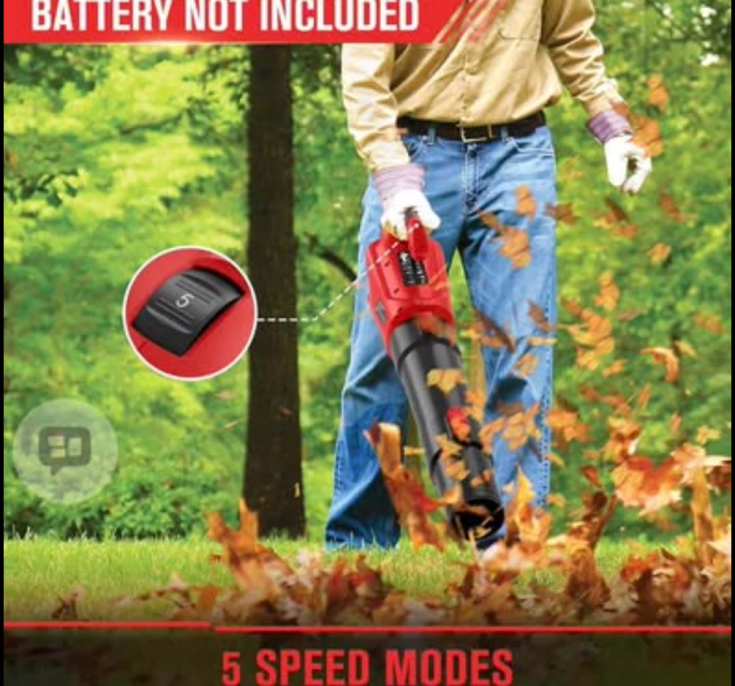 Compatible Milwaukee M18 Cordless Electric Leaf Blower - photo 3