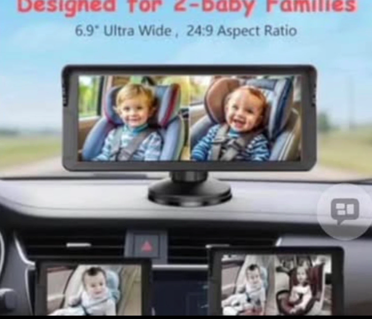 Car Baby Monitor with 6.9" HD Screen - photo 2
