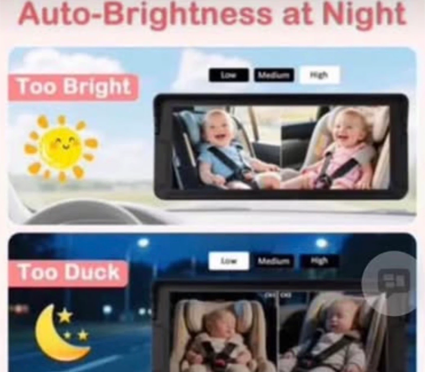 Car Baby Monitor with 6.9" HD Screen - photo 4